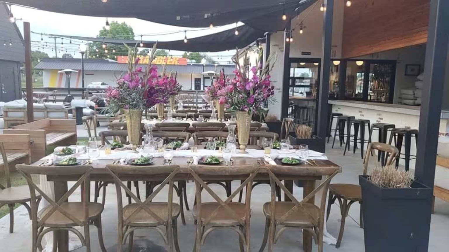 Event storefront and outdoor hospitality display